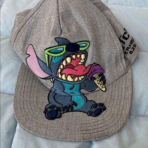 Disney Lilo & Stitch embroidered ice cream cone gray trucker/baseball cap